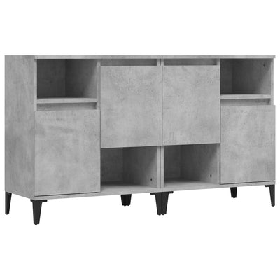 Senkit 2 kpl betoninharmaa 60x35x70 cm tekninen puu