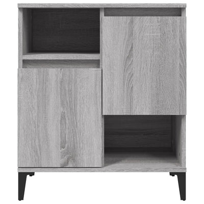 Senkit 2 kpl harmaa Sonoma 60x35x70 cm tekninen puu