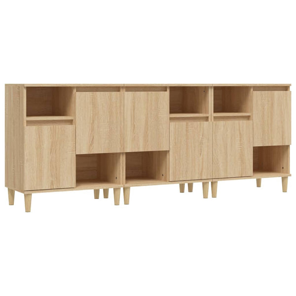 Senkit 3 kpl 60x35x70 cm Sonoma tammi tekninen puu
