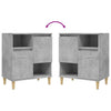 Senkit 3 kpl betoninharmaa 60x35x70 cm tekninen puu