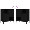 Senkit 3 kpl musta 60x35x70 cm tekninen puu