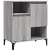 Harmaat senkit 3 kpl Sonoma 60x35x70 cm teknisestä puusta
