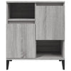 Harmaat senkit 3 kpl Sonoma 60x35x70 cm teknisestä puusta