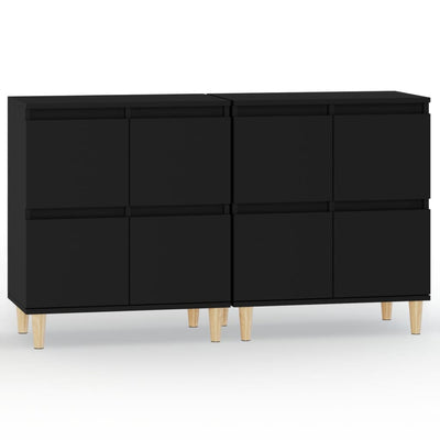 Senkit 2 kpl musta 60x35x70 cm tekninen puu