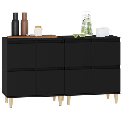 Senkit 2 kpl musta 60x35x70 cm tekninen puu