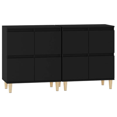 Senkit 2 kpl musta 60x35x70 cm tekninen puu