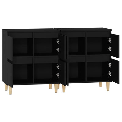 Senkit 2 kpl musta 60x35x70 cm tekninen puu