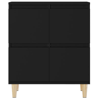 Senkit 2 kpl musta 60x35x70 cm tekninen puu