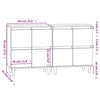 Senkit 2 kpl musta 60x35x70 cm tekninen puu