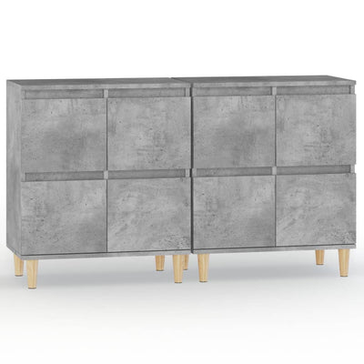 Senkit 2 kpl betoninharmaa 60x35x70 cm tekninen puu