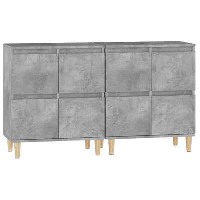 Senkit 2 kpl betoninharmaa 60x35x70 cm tekninen puu