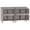 Senkit 2 kpl harmaa Sonoma 60x35x70 cm tekninen puu