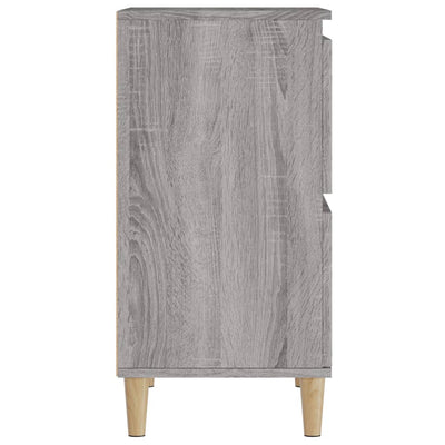 Senkit 2 kpl harmaa Sonoma 60x35x70 cm tekninen puu