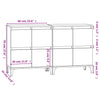Senkit 2 kpl musta 60x35x70 cm tekninen puu