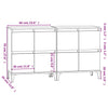 Senkit 2 kpl Sonoma tammi 60x35x70 cm tekninen puu