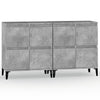 Senkit 2 kpl betoninharmaa 60x35x70 cm tekninen puu