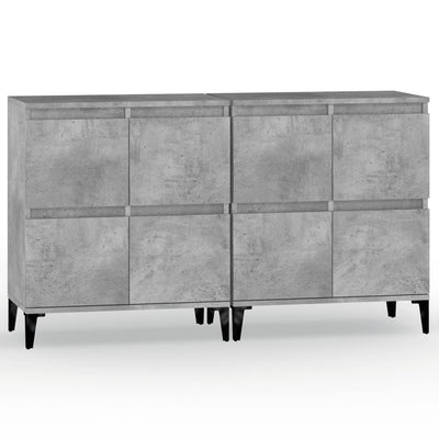 Senkit 2 kpl betoninharmaa 60x35x70 cm tekninen puu
