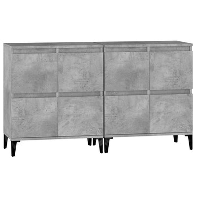 Senkit 2 kpl betoninharmaa 60x35x70 cm tekninen puu