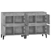 Senkit 2 kpl betoninharmaa 60x35x70 cm tekninen puu