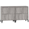 Senkit 2 kpl harmaa Sonoma 60x35x70 cm tekninen puu