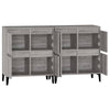 Senkit 2 kpl harmaa Sonoma 60x35x70 cm tekninen puu