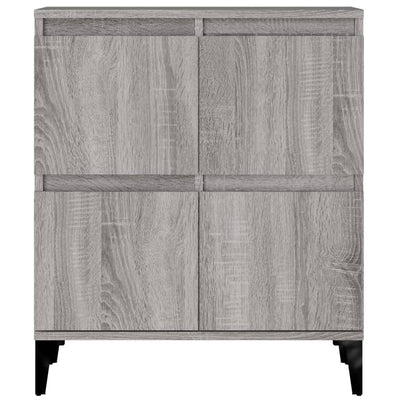 Senkit 2 kpl harmaa Sonoma 60x35x70 cm tekninen puu