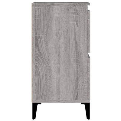 Senkit 2 kpl harmaa Sonoma 60x35x70 cm tekninen puu