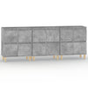 Senkit 3 kpl betoninharmaa 60x35x70 cm tekninen puu
