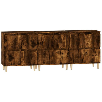 Senkit 3 kpl savutammi 60x35x70 cm tekninen puu