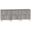 Senkit 3 kpl harmaa Sonoma 60x35x70 cm tekninen puu