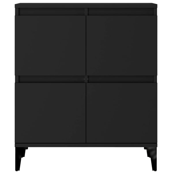 Senkit 3 kpl musta 60x35x70 cm tekninen puu