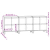 Senkit 3 kpl musta 60x35x70 cm tekninen puu
