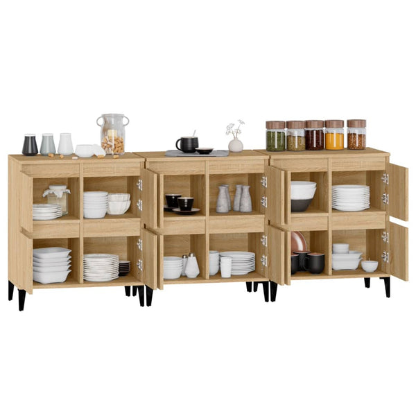Sonoma tammi 3 kpl senkit 60x35x70 cm tekninen puu