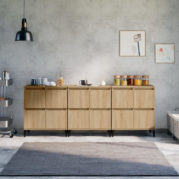 Sonoma tammi 3 kpl senkit 60x35x70 cm tekninen puu