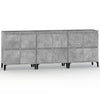 Senkit 3 kpl betoninharmaa 60x35x70 cm tekninen puu