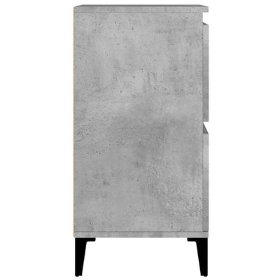 Senkit 3 kpl betoninharmaa 60x35x70 cm tekninen puu