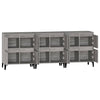 Senkit 3 kpl harmaa Sonoma 60x35x70 cm tekninen puu
