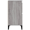 Senkit 3 kpl harmaa Sonoma 60x35x70 cm tekninen puu