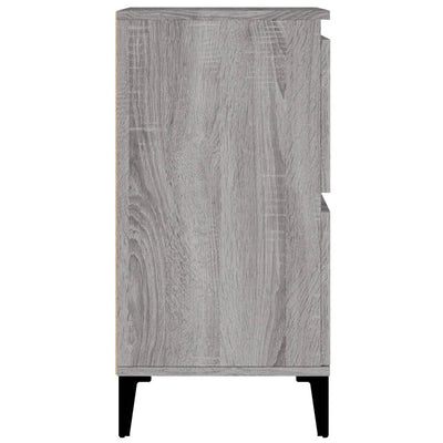 Senkit 3 kpl harmaa Sonoma 60x35x70 cm tekninen puu