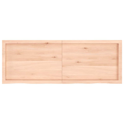 Kylpyhuoneen työtaso Hencz 140x50x(2-6)cm (käsittelemätön puu)