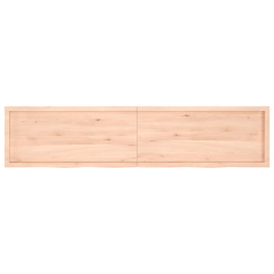 Kylpyhuoneen työtaso Hencz 220x50x(2-6)cm (käsittelemätön puu)