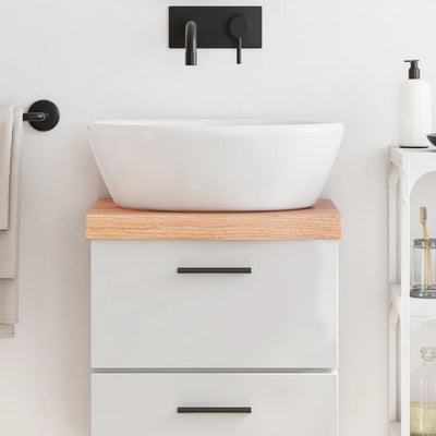 Ruskea kylpyhuoneen työtaso Hencz 40x30x(2-6)cm (käsitelty puu)