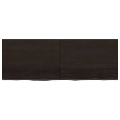 Ruskea kylpyhuoneen työtaso Hencz 140x50x(2-4)cm (käsitelty täyspuu)