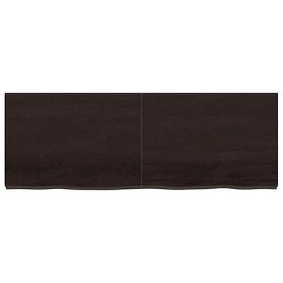 Ruskea kylpyhuoneen työtaso Hencz 140x50x(2-6)cm (käsitelty täyspuu)