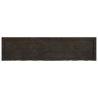 Ruskea kylpyhuoneen työtaso Hencz 160x40x(2-4)cm (käsitelty täyspuu)