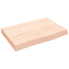 Pöytälevy 60x40x(2-6) cm käsittelemätön täystammi