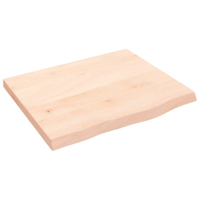 Pöytälevy 60x50x(2-4) cm käsittelemätön täystammi