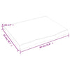 Pöytälevy 60x50x(2-4) cm käsittelemätön täystammi