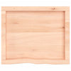 Pöytälevy 60x50x(2-6) cm käsittelemätön täystammi