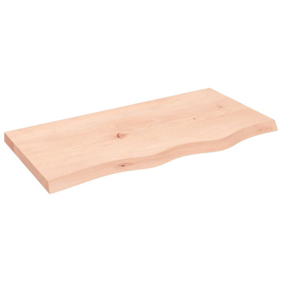 Pöytälevy 80x40x(2-4) cm käsittelemätön täystammi